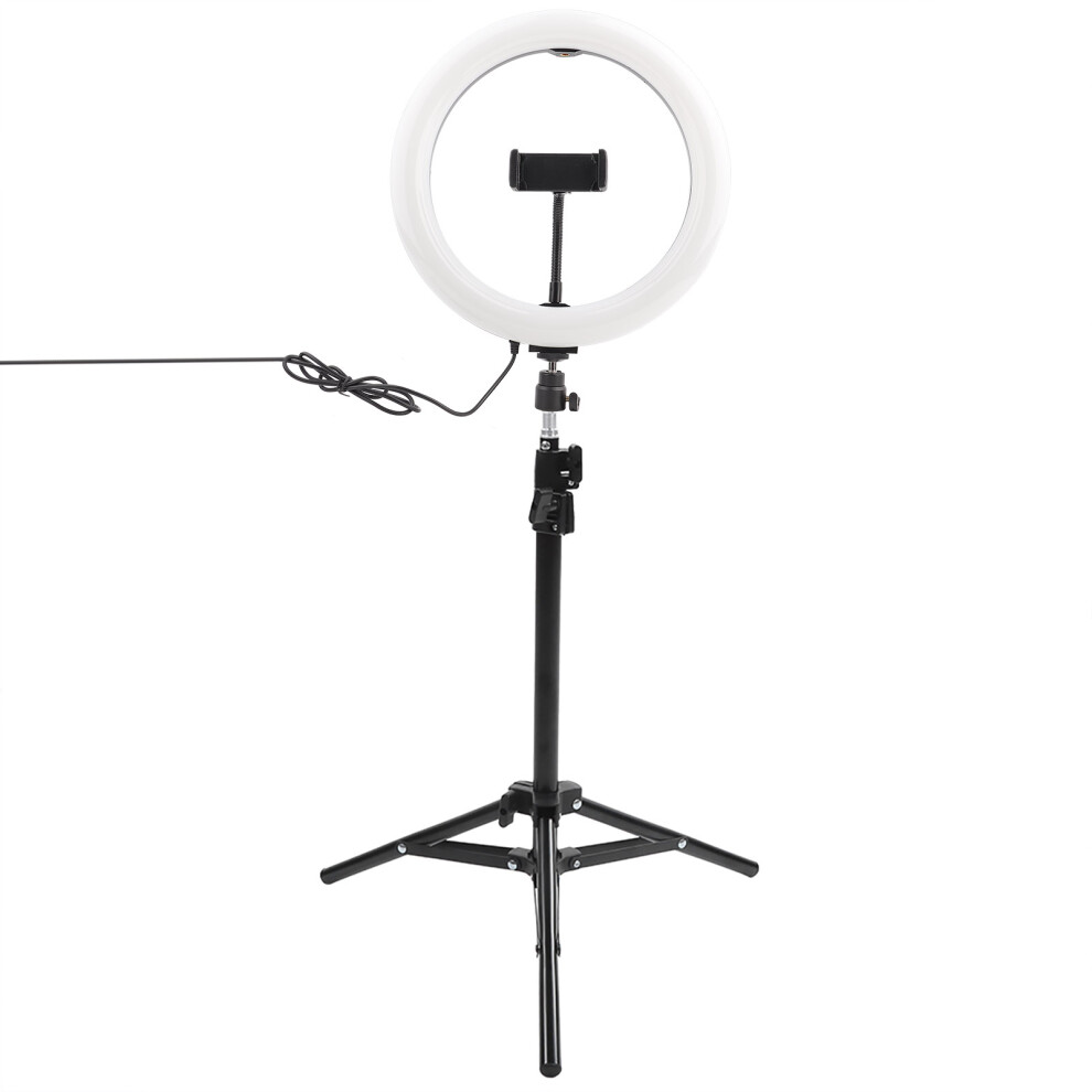 Compact Led Ring With Durable Tripod Stand And Adjustable Brightness Levels For Content Creation Photography Vlogs Selfie Videos Light 9448483185158