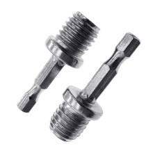 Adaptateur de bielle M14 1/4 Hex durable (2 pièces) - Pièces de rechange pour mandrin de perceuse