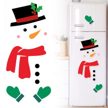 Christmas Snowman Refrigerator Magnets Set 12pcs