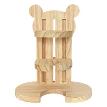 Soporte de madera natural para botellas de agua para mascotas pequeñas – Ajustable 7,95", Compatible con hámsteres, ratones, jerbos, cobayas,