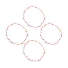4Pièces Bandoulière Plastique Colorée Pour Charm Accessoire