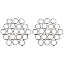 40Stk Silberne Splitting Jump Ringe Für Schmuckherstellung Und Basteln