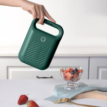 Portable Colorful Electric Sandwich Maker with Non-Stick Lid & Light, Compatible with Kitchen Use
