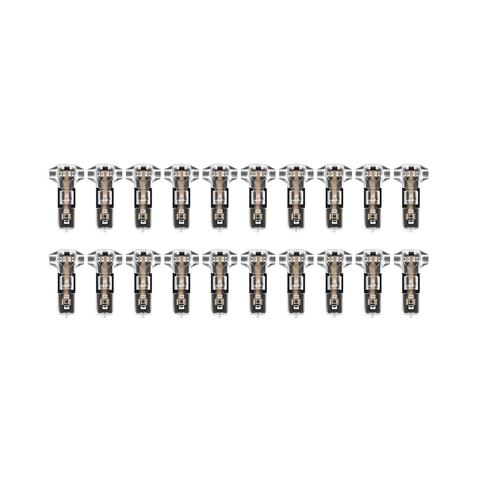 20Pcs T Tap Wire Connectors3-Way 1-Pin Quick Splice For 22-20 Awg, Automotive & Led Applications 4713131915247