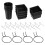 12 Pack Pegboard Containers, Pegboard Containers, Pegboard Cups with Hooks and Loops, Pegboard Garage Tool Rack, Desktop Storage for Garage Workbench, 1