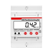 3 Phase Bidirectional Photovoltaic Meter RS485 Modbus DIN Rail KWH Voltage Current Power HZ Meters