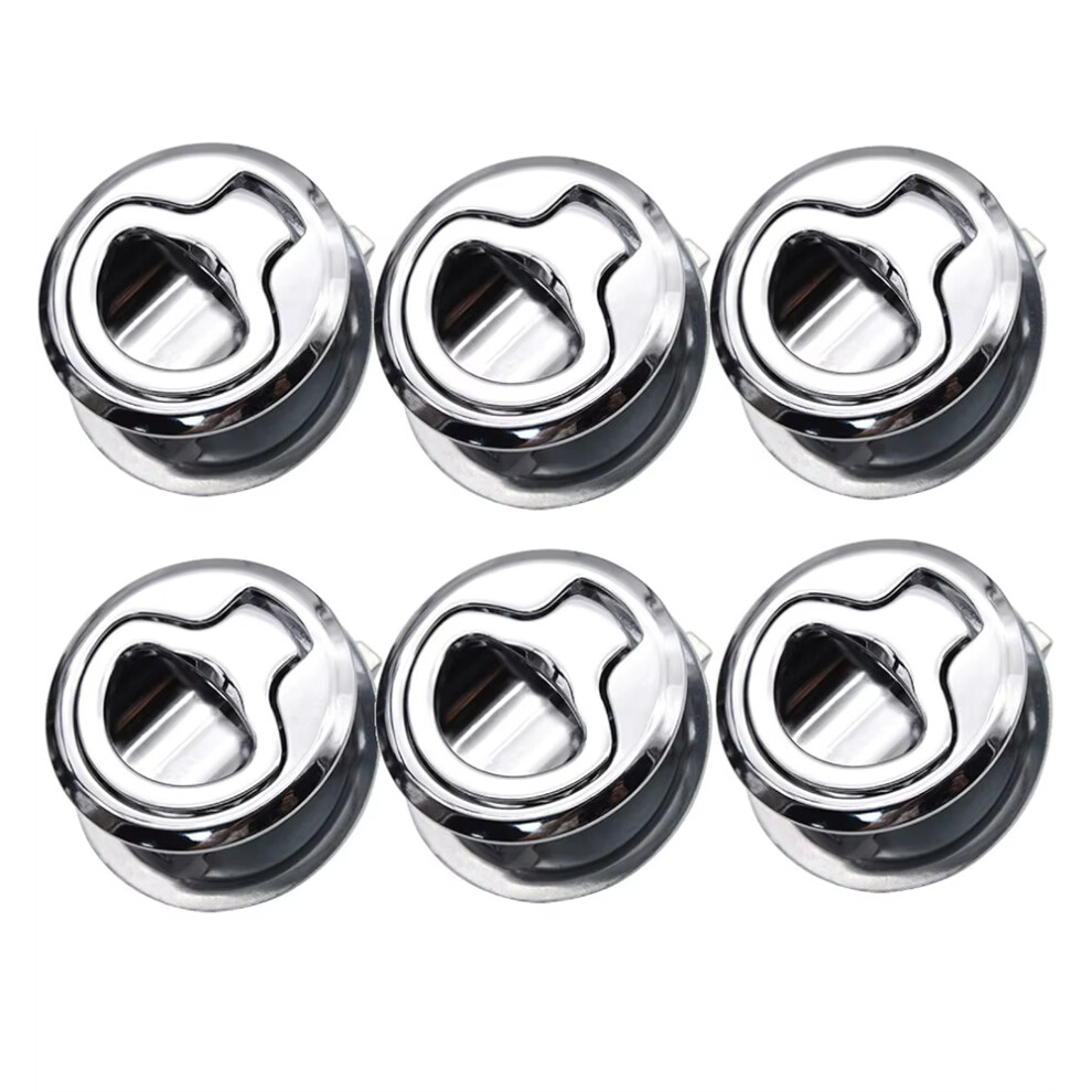 6Pcs Marine Hatch Locking Locker Boat Flush Pull Hatch Slam For Boat Deck Hatch Locking Rv Parts 4713136606775