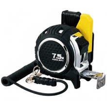 Metric Steel Tape 1Pcs+Buckle & Safety Rope Lockable Double-Sided Drop-Resistant Measure Tool 1001-1654/-1909 7.5M