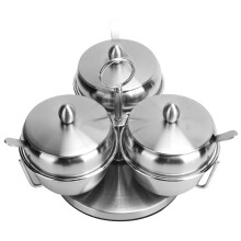 Gewürzregal rotierend mit 3 Behältern