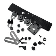 1 Set für MOLLE System Scheide Rückenklemme K Scheide Taillenklammer KYDEX Scheide Trageklammer K Scheide Schnalle mit Schrauben