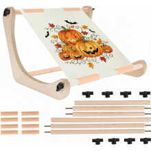 Adjustable Embroidery Hoop Stand Wood Embroidery Tool Embroidery Frame for Lap or Table Stitch Stitch Frame