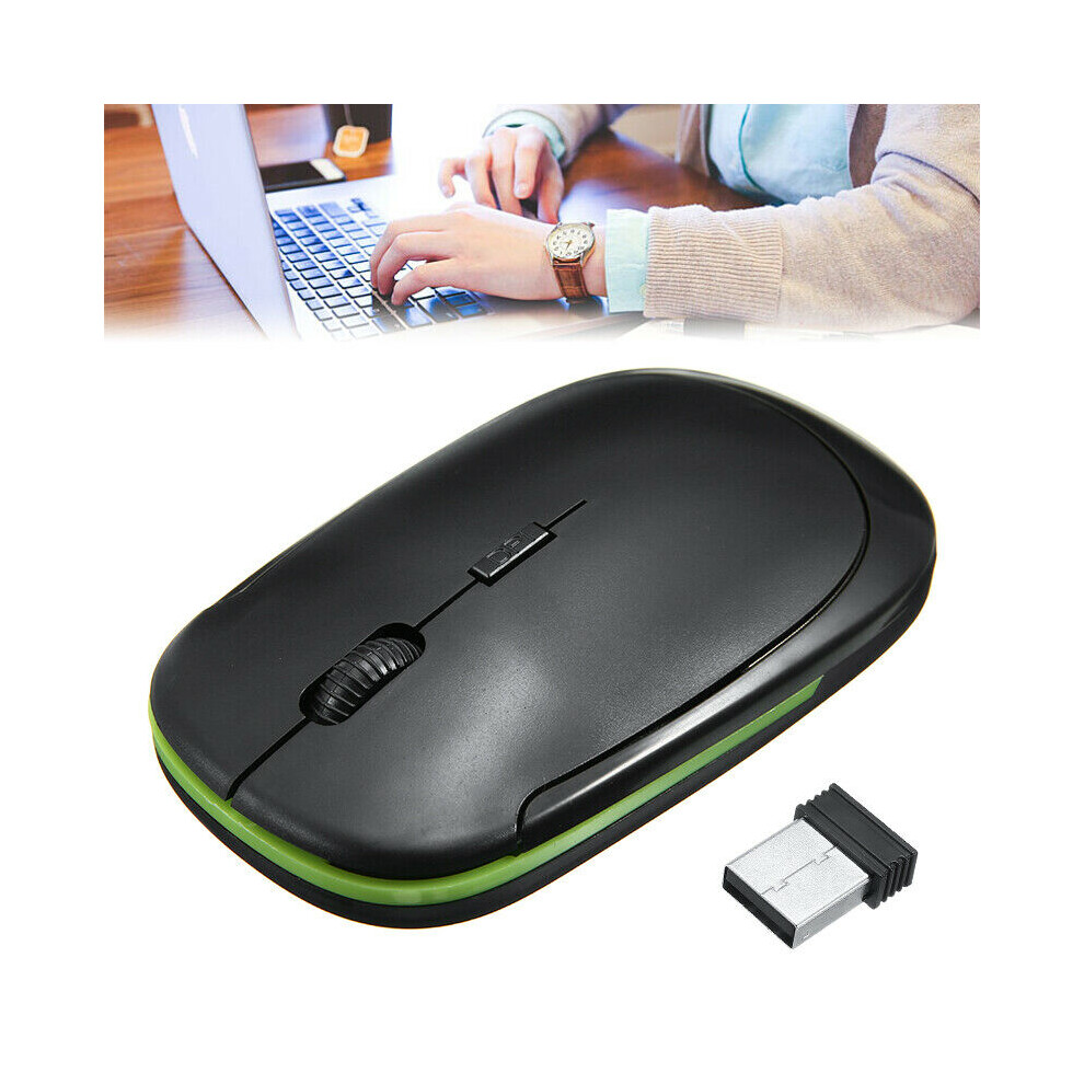 2.4Ghz Wireless Mouse Optical Scroll For Pc Laptop Computer With Usb Dongle 7422631539590
