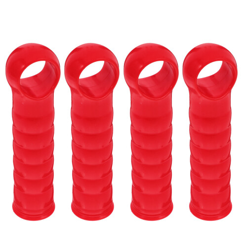 16Pièces Poignées Résistantes Rouges Pour Manche De Mop Balai 1