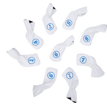 Golfclubaccessoires: Premium headcovers met naadloze elastische band, zachte leren buitenkant en dikke pluche voering voor bescherming tegen alle