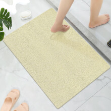 Tapis de douche antidérapant sans ventouses, tapis de baignoire à séchage rapide, tapis de douche en luffa PVC pour zones humides (gris)
