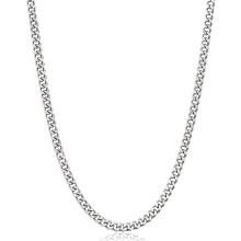 5 mm silberfarbene/goldene kubanische Gliederkette für Herren, Herrenketten, Edelstahlketten für Damen und Herren, 3,5/4/5 mm