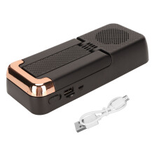 Drahtloser Bluetooth-Handyständer mit Lautsprecher 18650 1200mAh Schwarz
