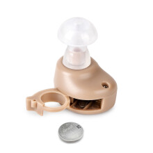 In The Ear Canal Hearing Aid With UV Charging Case And Noise Reduction For Enhanced Sound Clarity And All Day Wearability