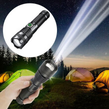Wiederaufladbare ZOUYUE Taschenlampe, 1 Mio. Lumen, USB-C, IP67 wasserdicht – Geeignet für Notfälle, Camping, Wandern und Radfahren