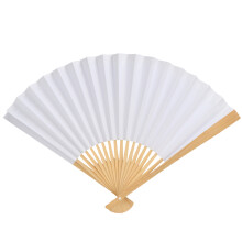 Easy To Carry Fan For Daily Use, Lightweight Durable Fan DIY Craft Fan Suitable For Calligraphy Painting Drawing Summer Cooling Fan For Outdoor