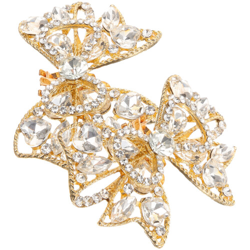5Paires Boucles Et Clips Dorés En Pour Chaussures 1