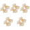 5Paires Boucles Et Clips Dorés En Pour Chaussures 3