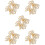 5Paires Boucles Et Clips Dorés En Pour Chaussures 8