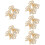 5Paires Boucles Et Clips Dorés En Pour Chaussures 10