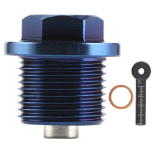 Tappo di scarico olio magnetico resistente M20x15 Corpo in lega di alluminio Drenaggio olio fluido Minore usura Maggiore durata del filtro dell'olio