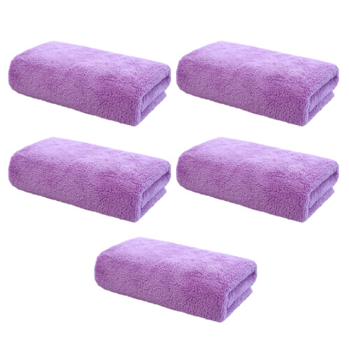 10Pièces Serviettes Microfibres Faciles À Laver Violet Usage 2
