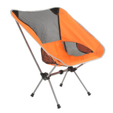 Bærbar, foldbar campingstol med åndbart meshstof og polstrede armlæn, stærk stålramme, letvægts til strandpicnic, koncerter og