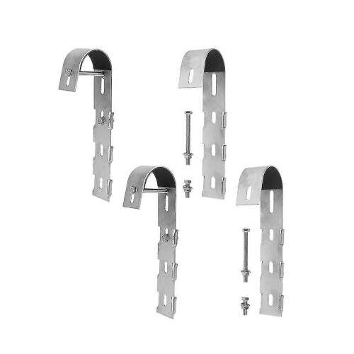 4pack Solar Panel Holder Solar Hook For Solar For Balcony Railing Holder, Solar Mounting Balcony Po