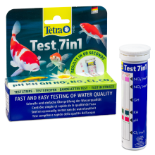 Tetra Pond 7 in 1 Quick Water Quality Test Strips Measure pH KH GH NO2 No3 Cl2 CO2