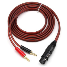 XLR  auf  Bananenstecker  Lautsprecherkabel, XLR  3  Pin  Buchse auf zwei Bananenstecker  Audiokabel, vergoldeter 4  mm  Stecker