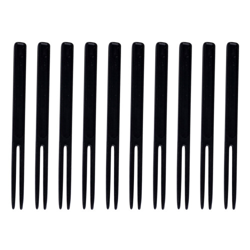400Pièces Noires Dents En PP Pour Apéritifs 1