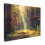 (Forest path, 31"x24") Framed Canvas Wall Art 1