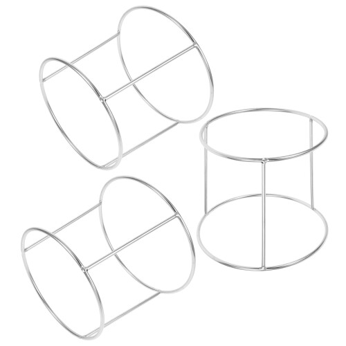 6Stk Servier Tablett Rack Aus Edelstahl Für Haushalt Silber 2