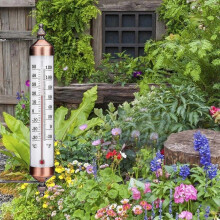 Gartenthermometer für den Außenbereich, großes Außenthermometer, für Garten, Gewächshaus, Terrasse, Sonnenterrasse, Schuppen