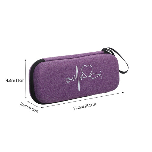 2Pièces Sac Protection Stéthoscope Violet Portable Robuste 1
