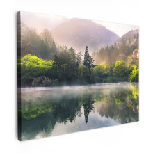Framed Canvas Wall Art 31"x24" Lake Canvas painting for Livingroom Bedroom