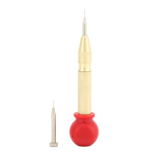 Spring Loaded Center Hole Punch Adjustable Tension Automatic Center Punch Metal Positioning Puncher High Speed Steel Tip Widely Used For Metal Wood