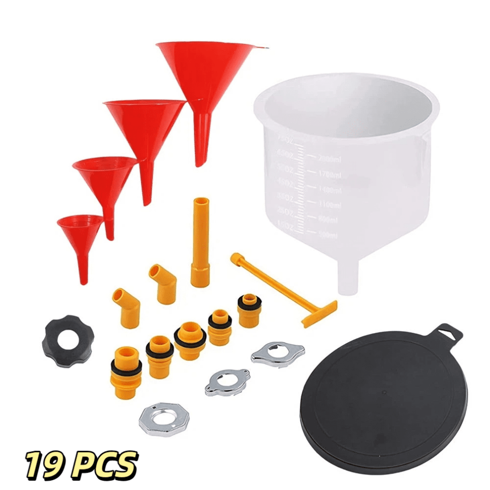 No-Spill Coolant Funnel Kit Radiator Burping 19-Piece 959110508626