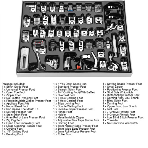 Sewing Machine Accessories 52pc Kit 2