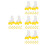 40Paires Mini Rollers Blancs Décoratifs Pour Jouets Poupées Créatifs 4