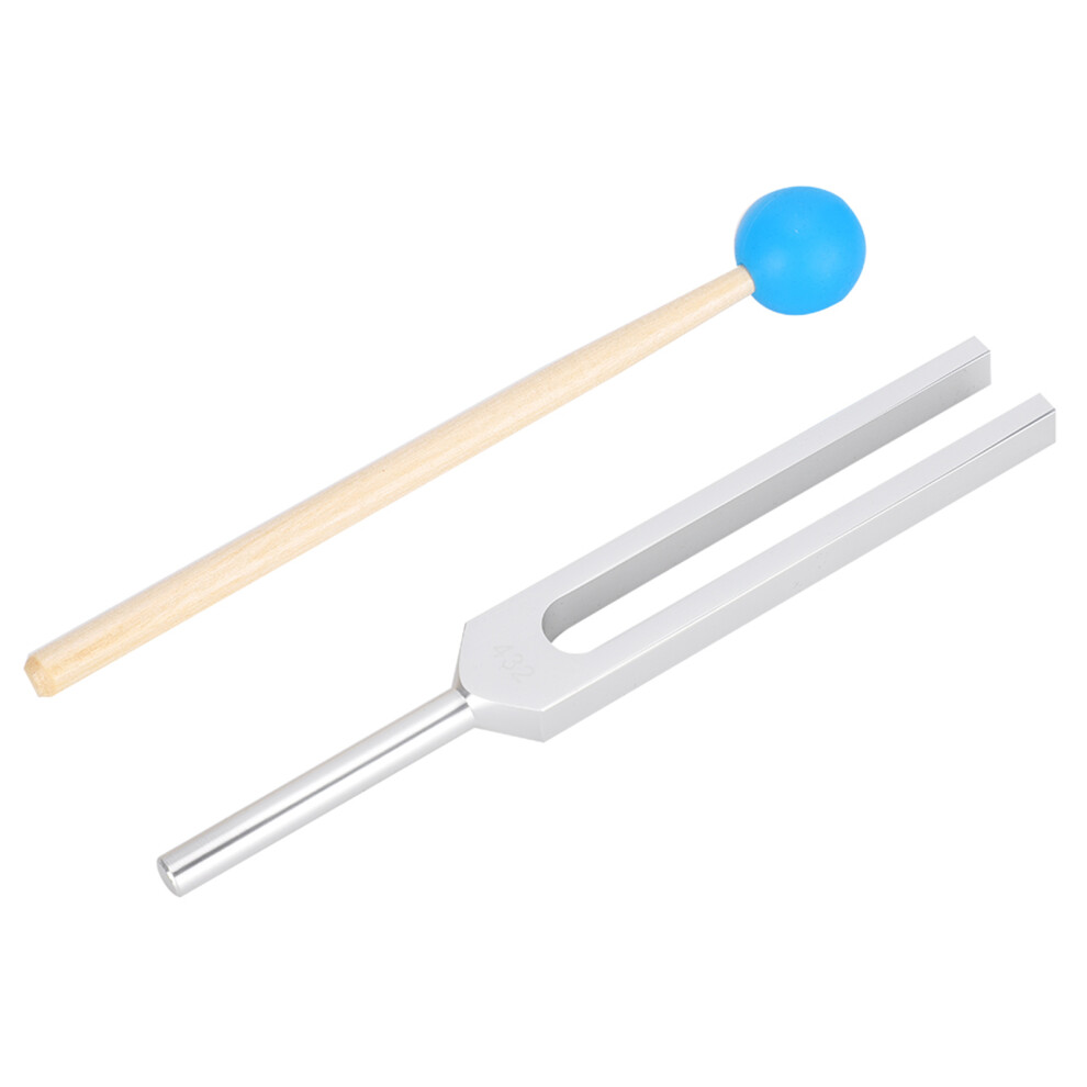 432Hz Aluminum Alloy Tuning Fork & Wood Hammer Sound Healing Set