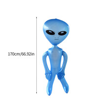 Giant Inflatable Alien,Jumbo Green PVC Blow Up Martian Aliens Prop for Party Decorations Birthday Space Theme Party Halloween Easter Christmas