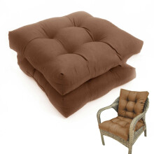 Rocking Chair Cushion Set Water-Resistant Thick Tufted