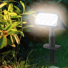 Waterproof Solar Lawn Light – 7 LED White Light Outdoor Solar Courtyard Garden Stake Light
