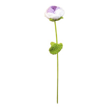 Decorazione per vaso con rose intrecciate da 42 cm (16,54") – Petali lavorati a mano all'uncinetto, struttura in morbida lana per matrimoni,