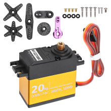 Waterproof Digital Servo Motor High Torque Metal Gear Remote Control Robot Joint360Degree Rotation Fast Response Low Noise High Precision For Rc
